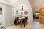 Nice dining area open to the kitchen, this home has a great layout